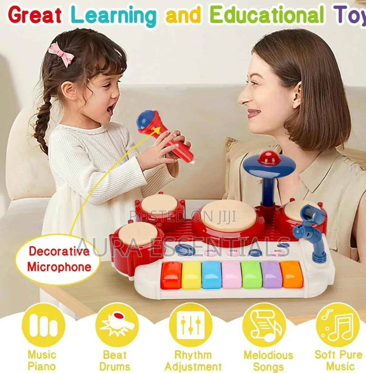 2-in-1 Musical Toy for Toddlers