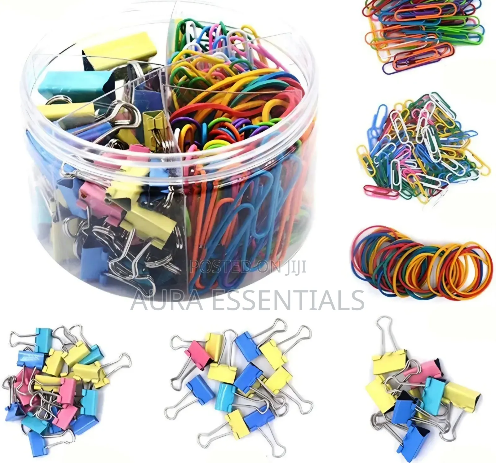 240Pcs Binder Clips Kit