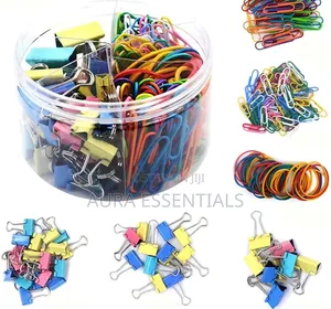 240Pcs Binder Clips Kit