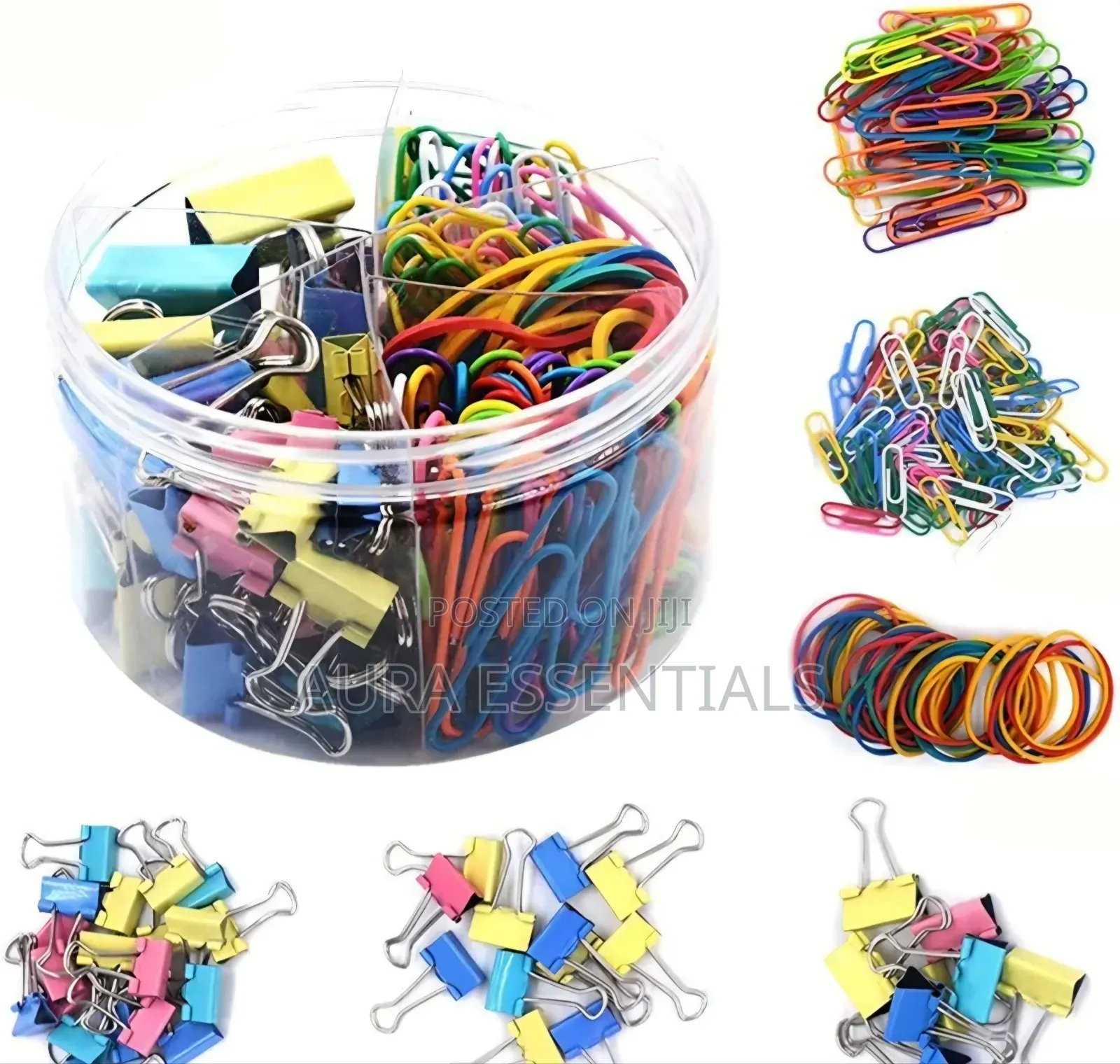 240Pcs Binder Clips Kit