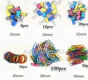 240Pcs Binder Clips Kit