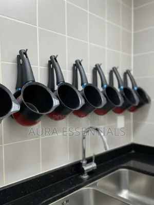 1pcs Red-and-Black Gradient Turkish Coffee Pot