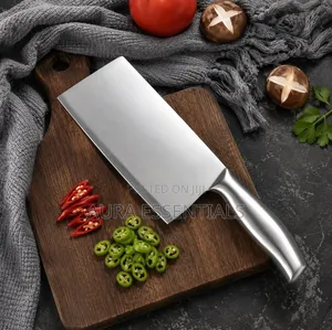 All Metal Stainless Steel Cleaver or Butcher Knife
