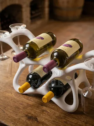 Organic Wine Glass Rack - 4 Bottle Stand