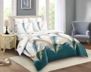 5x6 10-Piece Duvet Set – Sheets, Pillows, Curtains Slippers