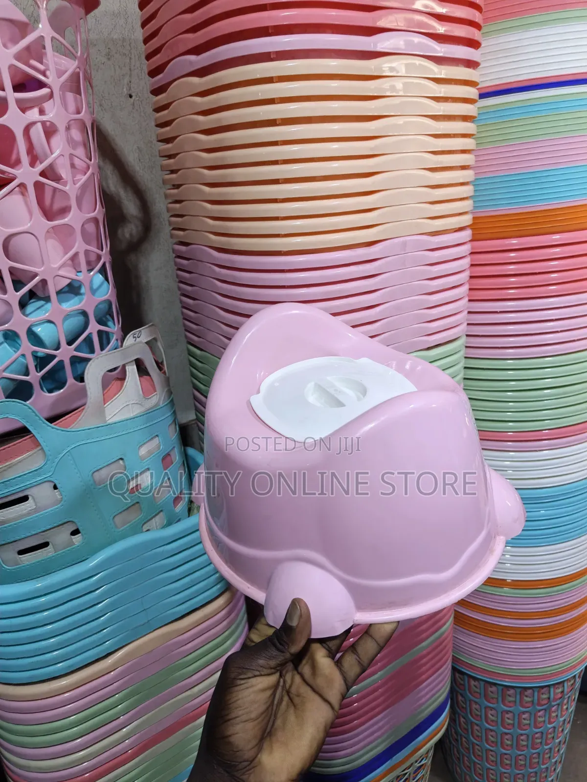 Pink Plastic Baby Potty Plastic Baby Potty