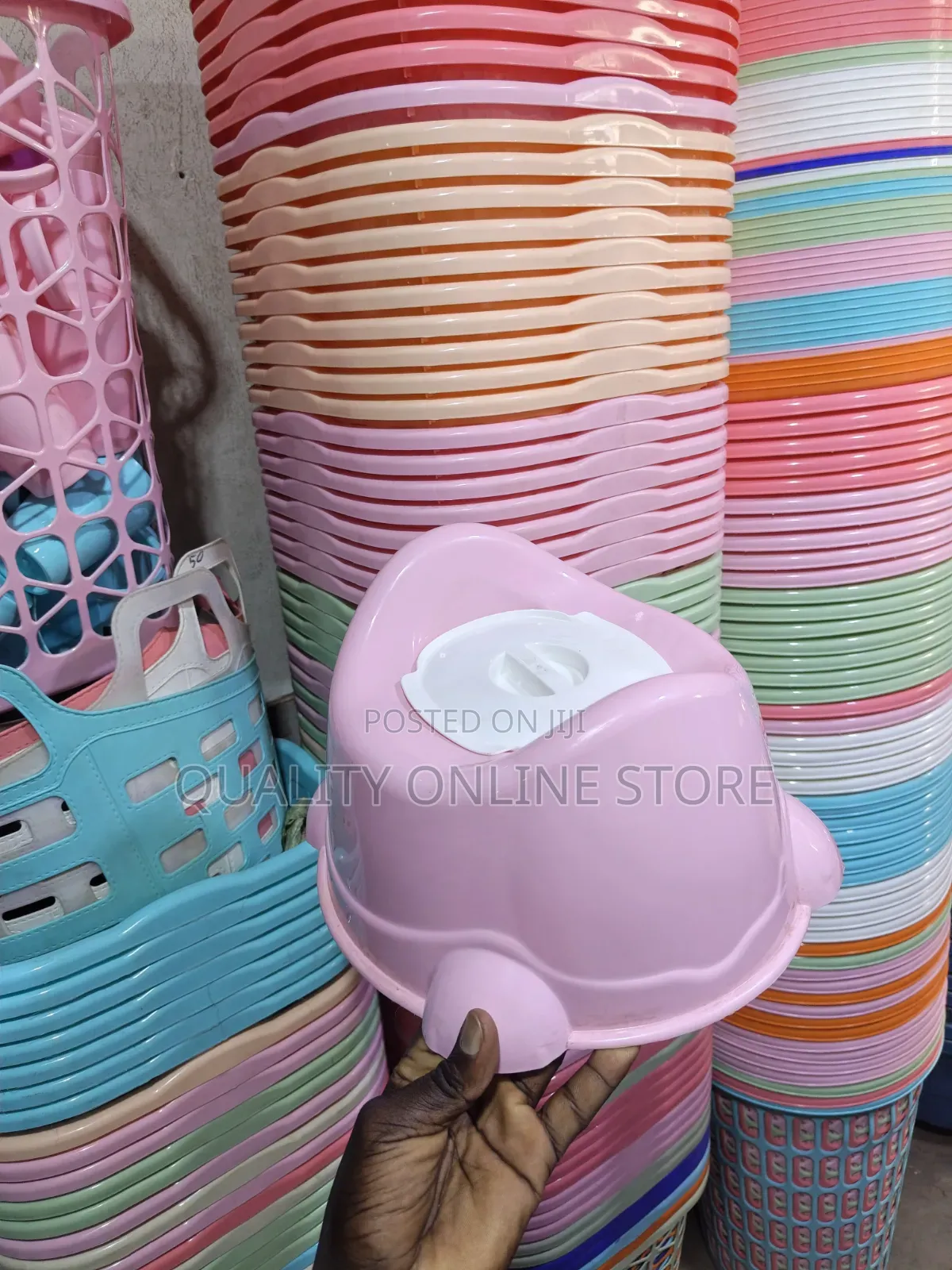 Pink Plastic Baby Potty Plastic Baby Potty