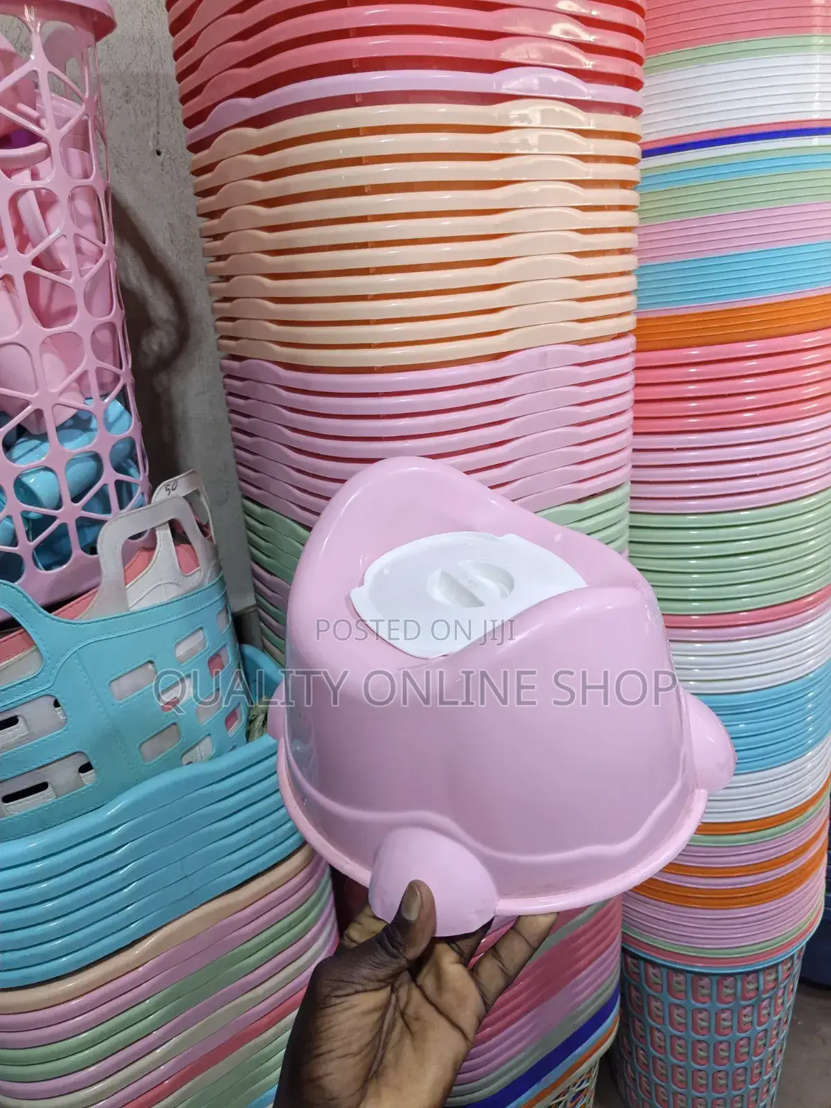 Pink Plastic Baby Potty Plastic Baby Potty