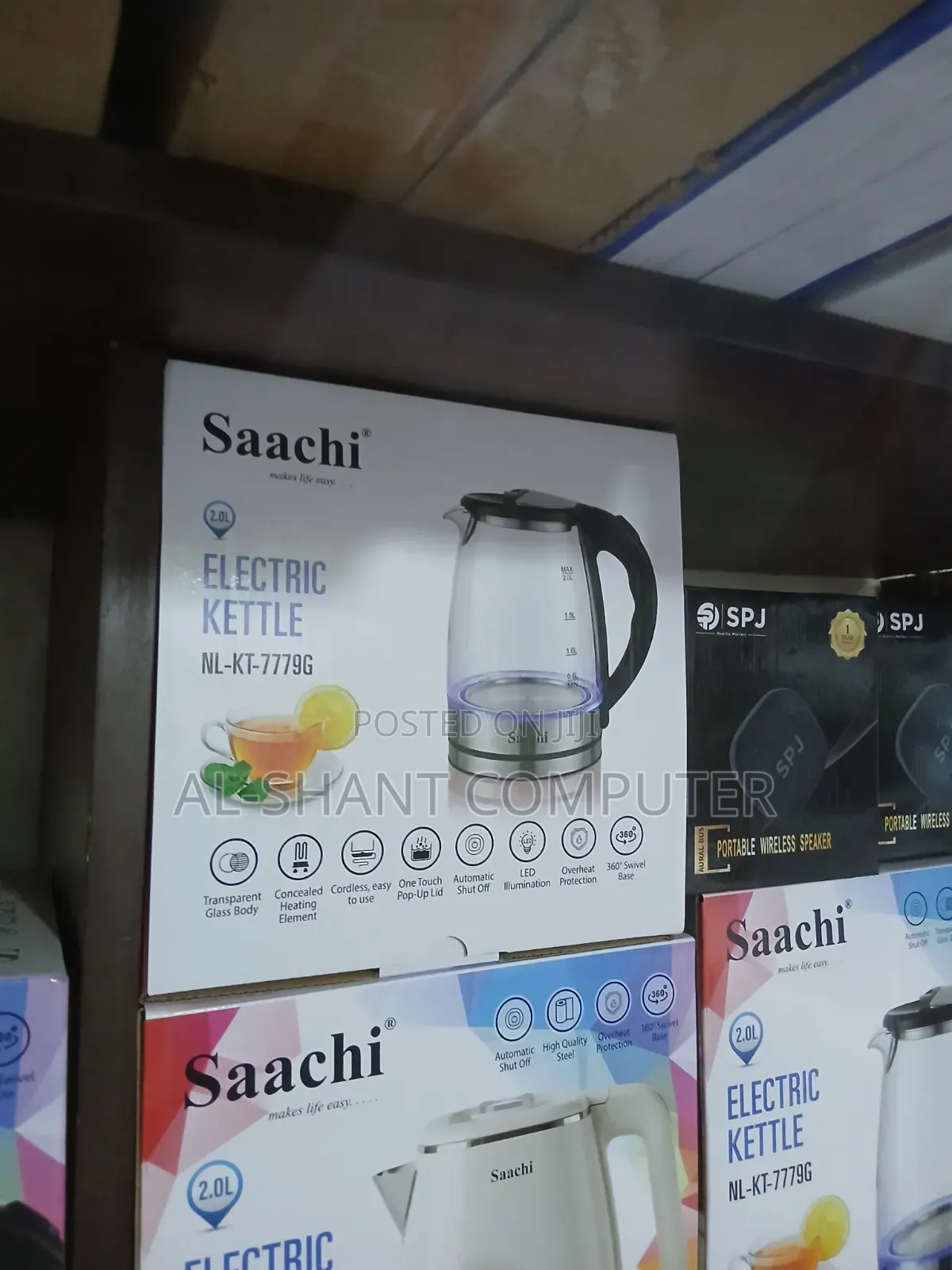 Saachi 2l Glass Electric Kettle