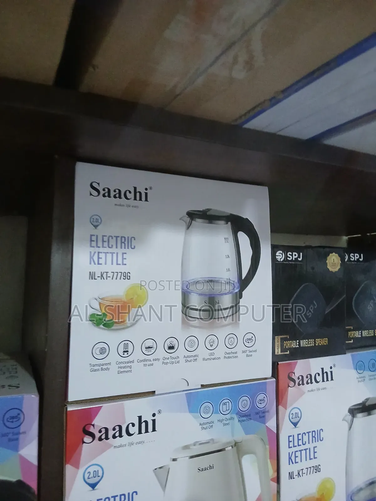 Saachi 2l Glass Electric Kettle