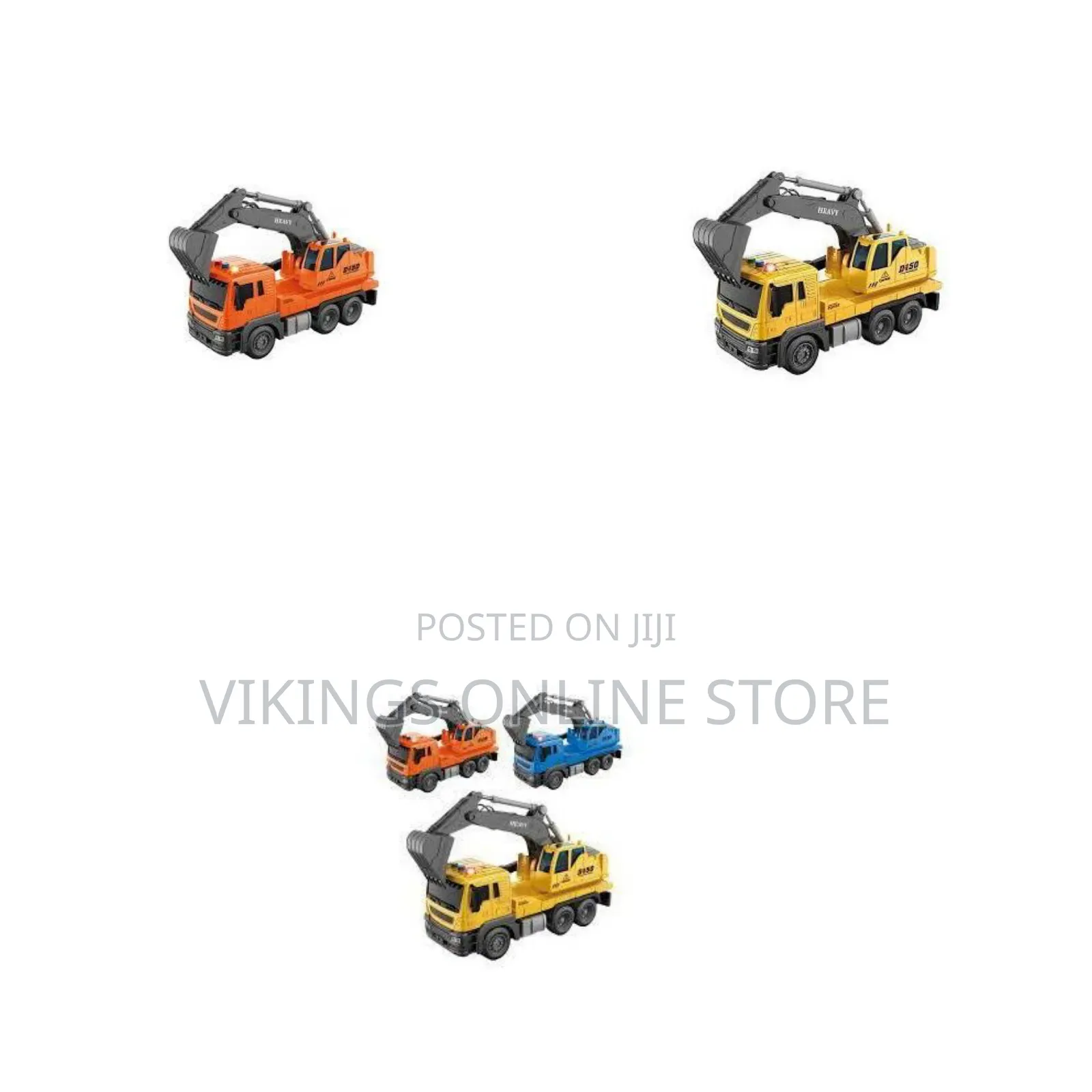 1:16 Scale Engineering Toy Truck With an Excavator Arm, Lights, Music