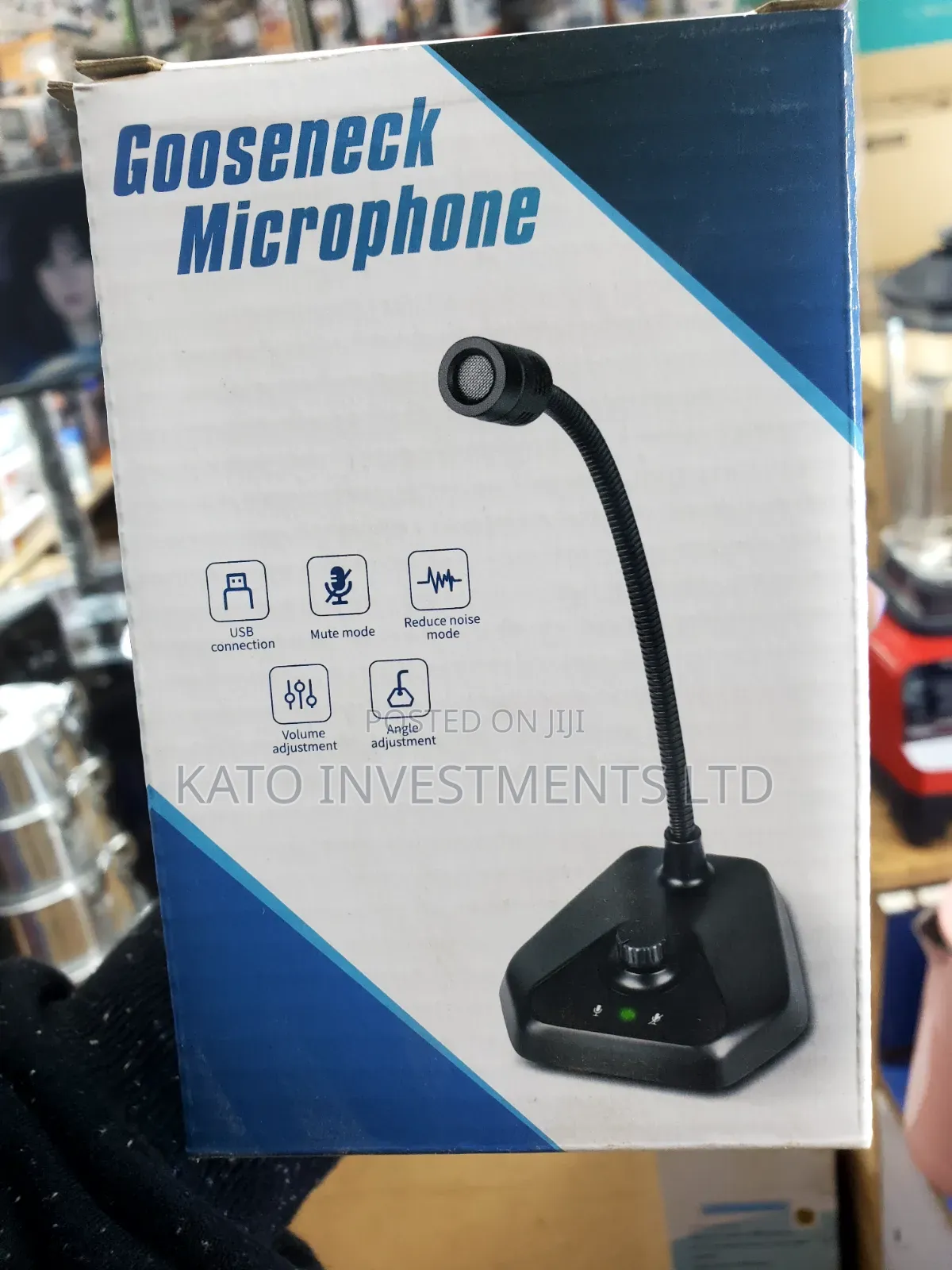USB Desktop Gooseneck Condenser Microphone