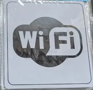 Wifi Sign Self Adhesive Silver Easy Stick Card Sticker