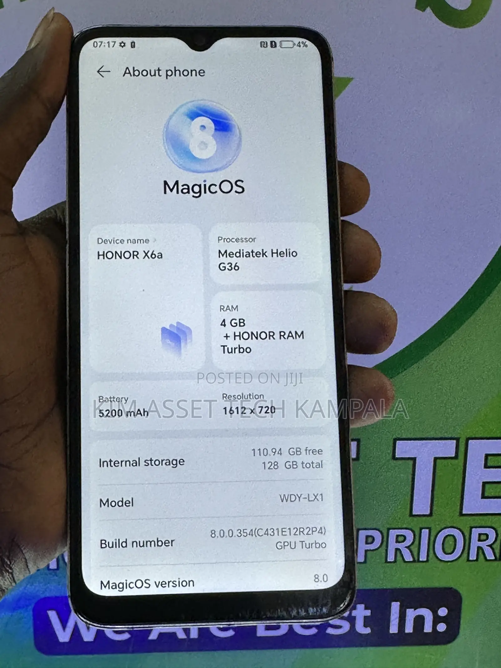 Honor X6a 128 GB Graphite