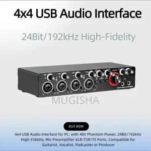 4x4 USB Audio Interface High-Fidelity