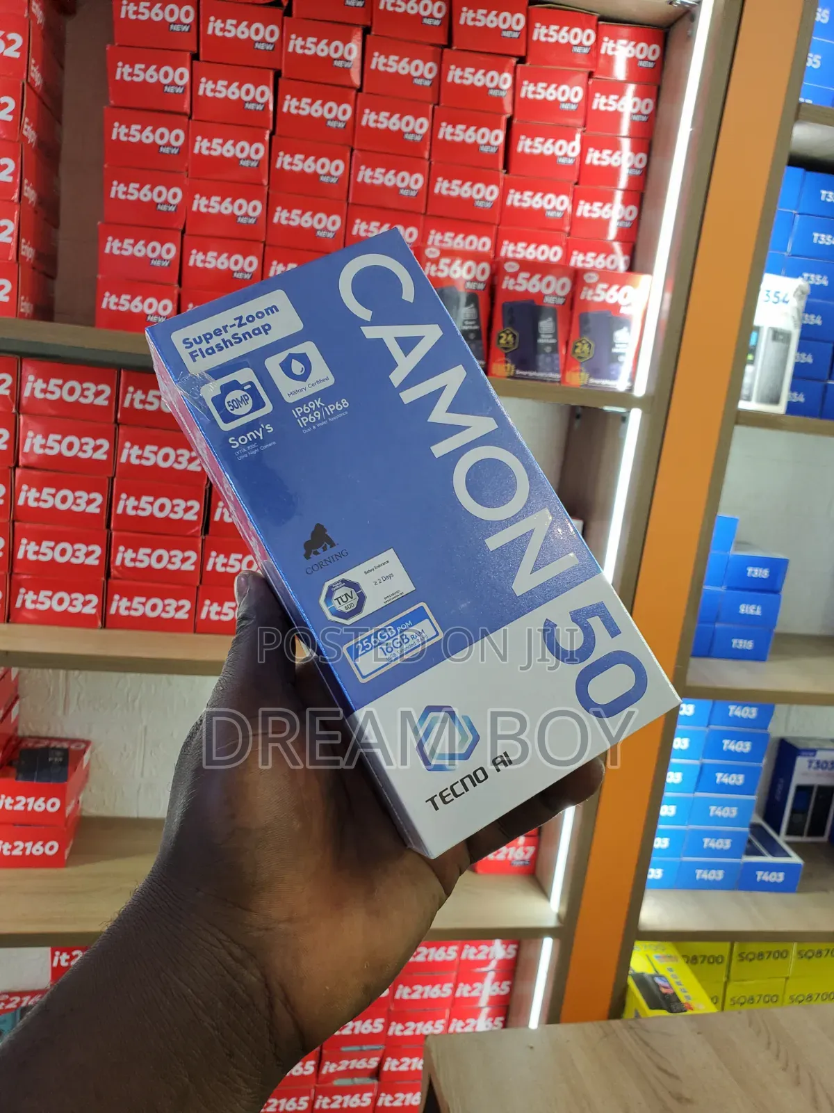 New Tecno Camon 50 256 GB Black
