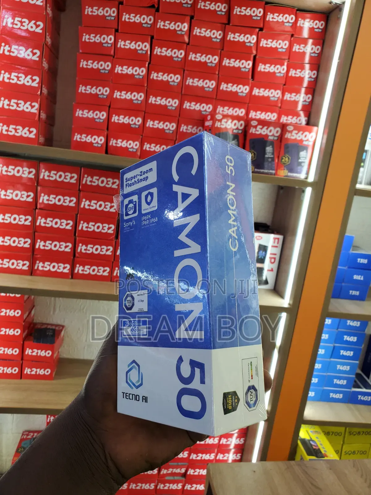 New Tecno Camon 50 256 GB Black