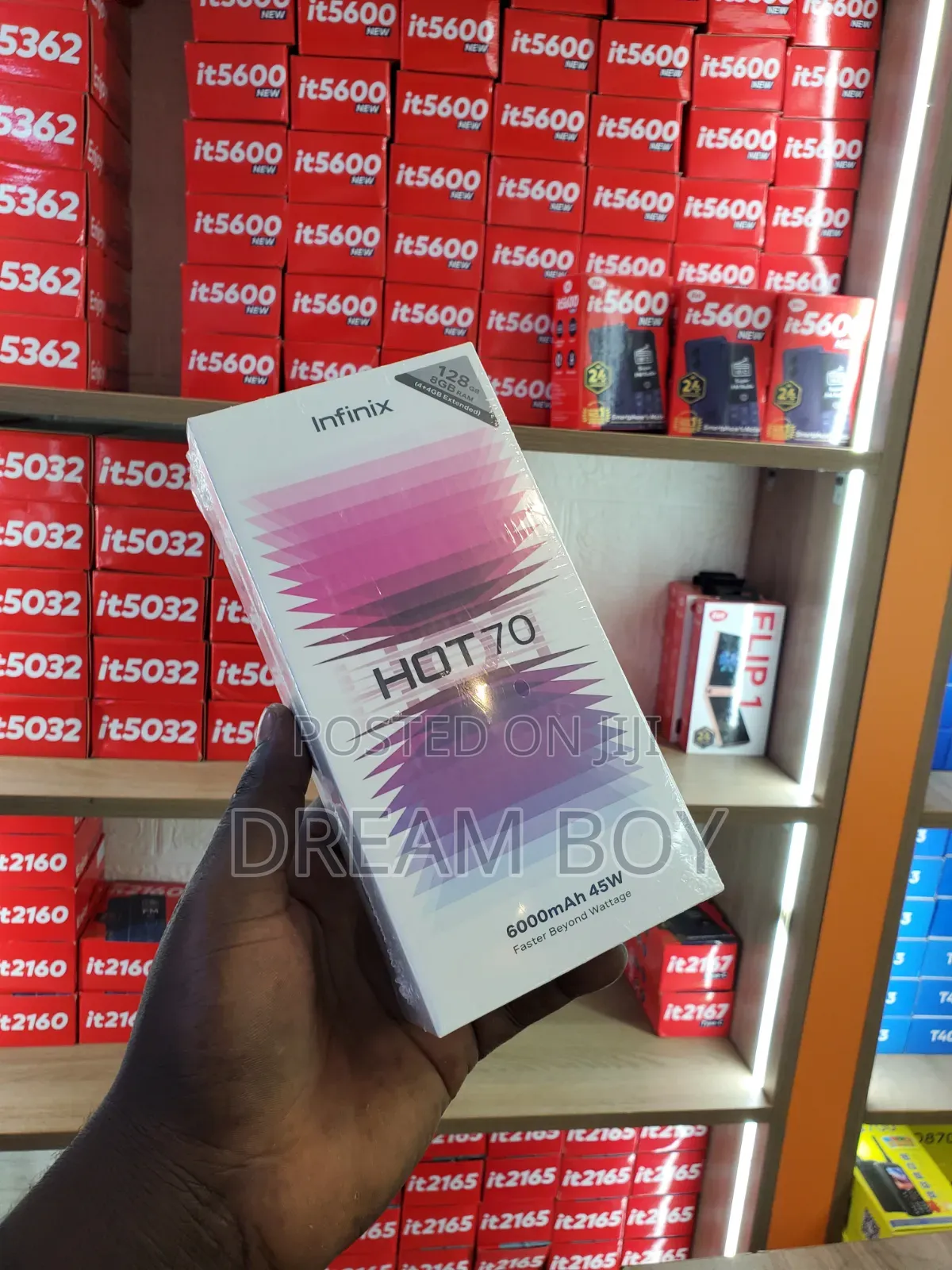 New Infinix Hot 70 128 GB Black
