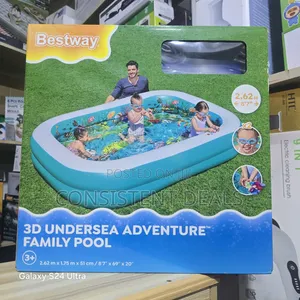 Inflatable, Rectangular Paddling Pool