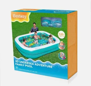Inflatable, Rectangular Paddling Pool
