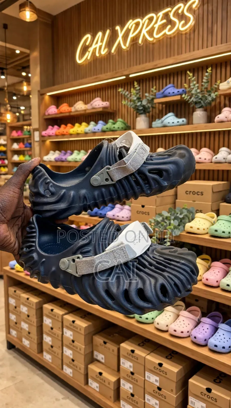 Black Crocs X Salehe Bembury Pollex Clogs