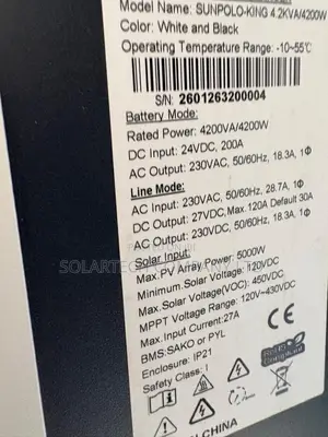 Sako 4200w 24v Solar Inverter 120a MPPT