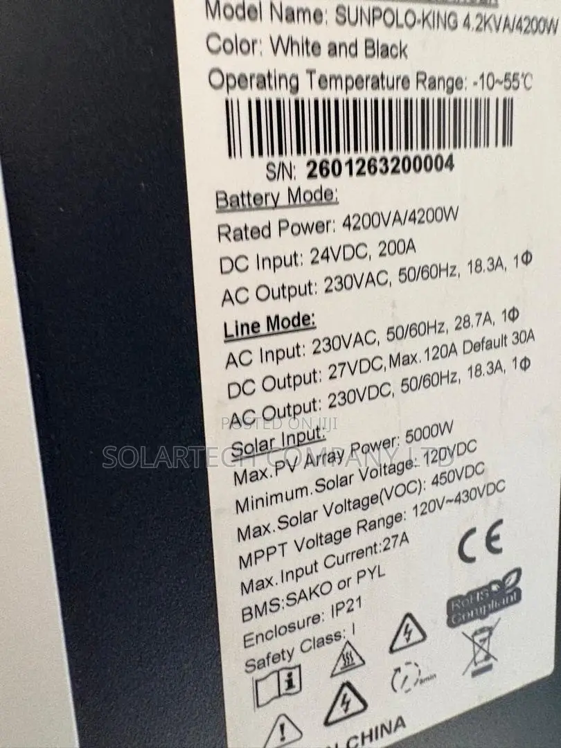 Sako 4200w 24v Solar Inverter 120a MPPT