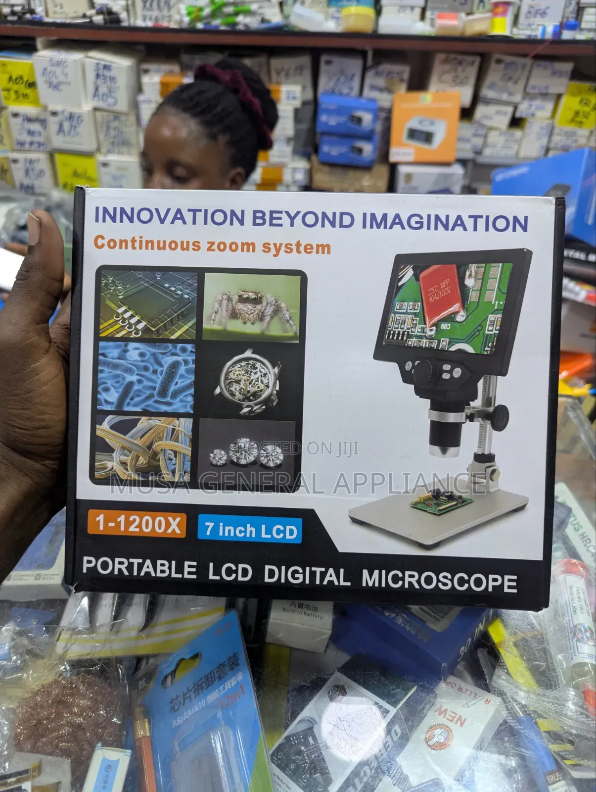 " Portable LCD Digital Microscope — 1–1200x
