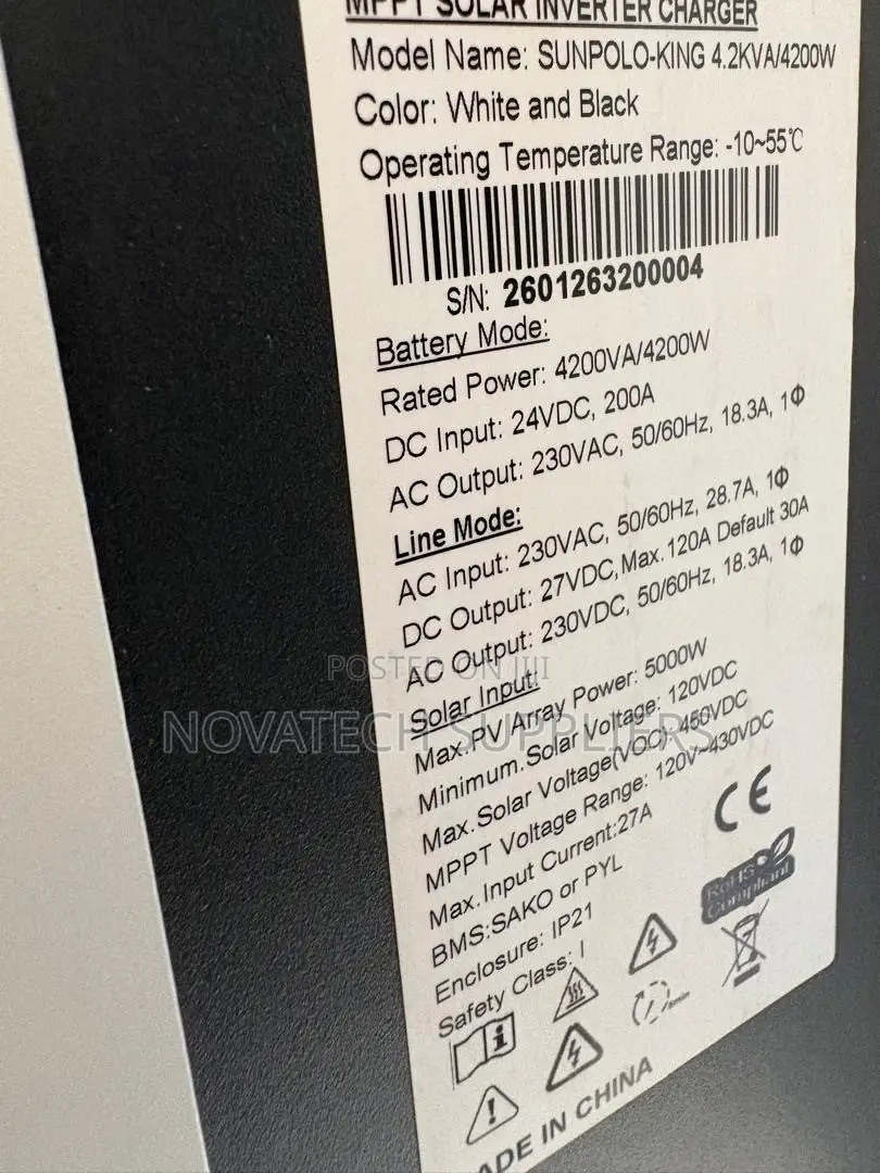 Sako 4.2kva 4200w 24v Solar Inverter 5000w Pv
