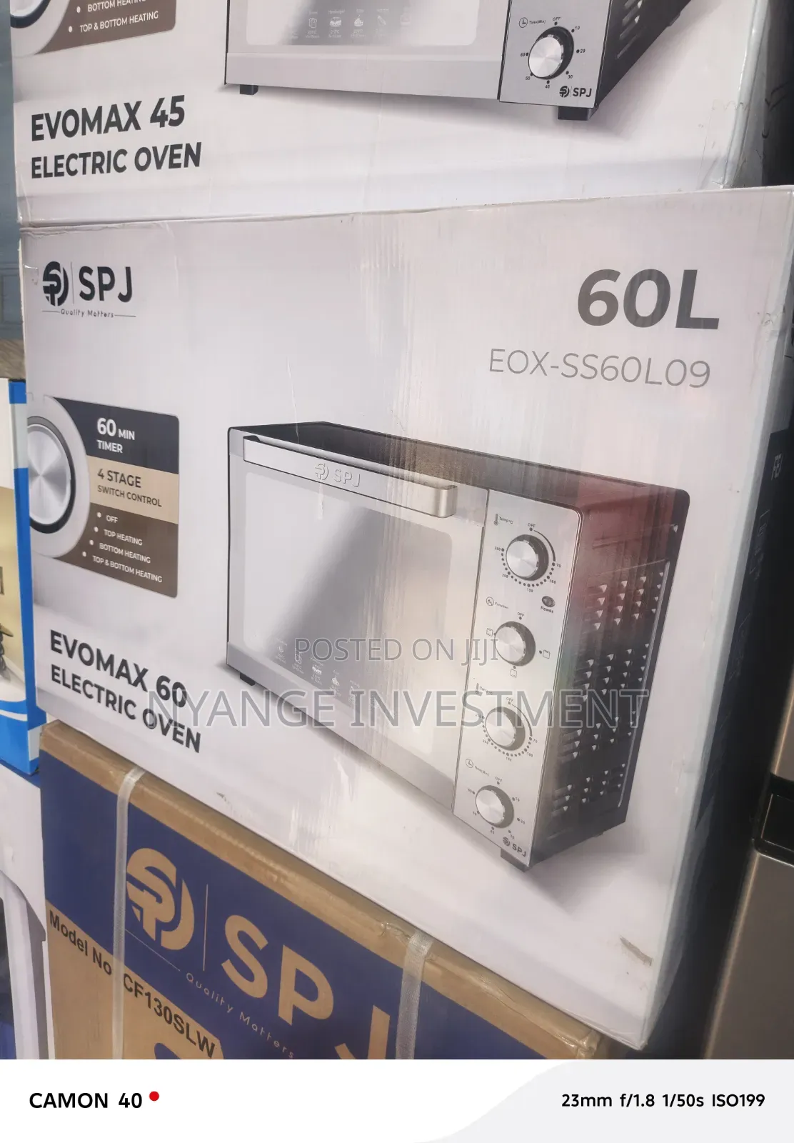 SPJ Evomax 60L Electric Oven (Model EOX-SS60L0