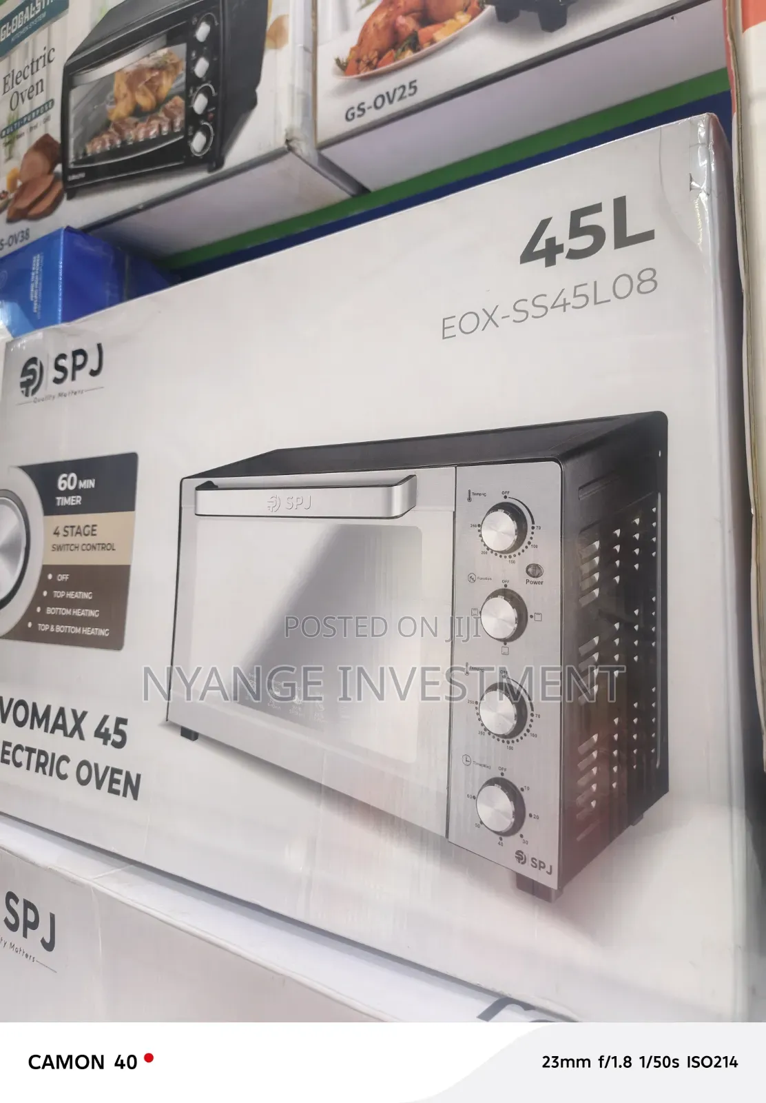 SPJ Evomax 45-Liter Electric Oven (Model EOX-SS45L08)