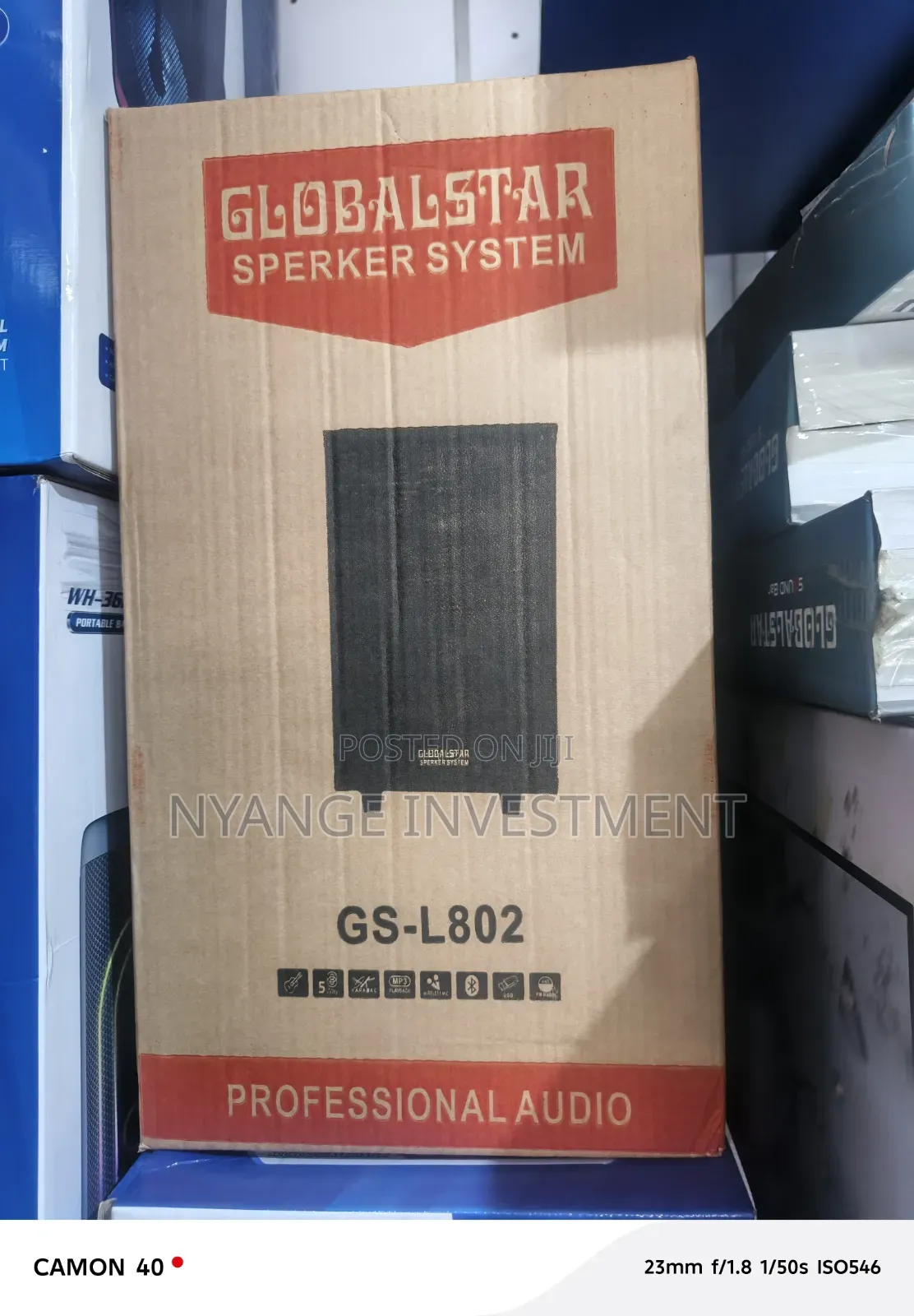 Globalstar GS-L802 Rechargeable Amplified Portable Speaker System.