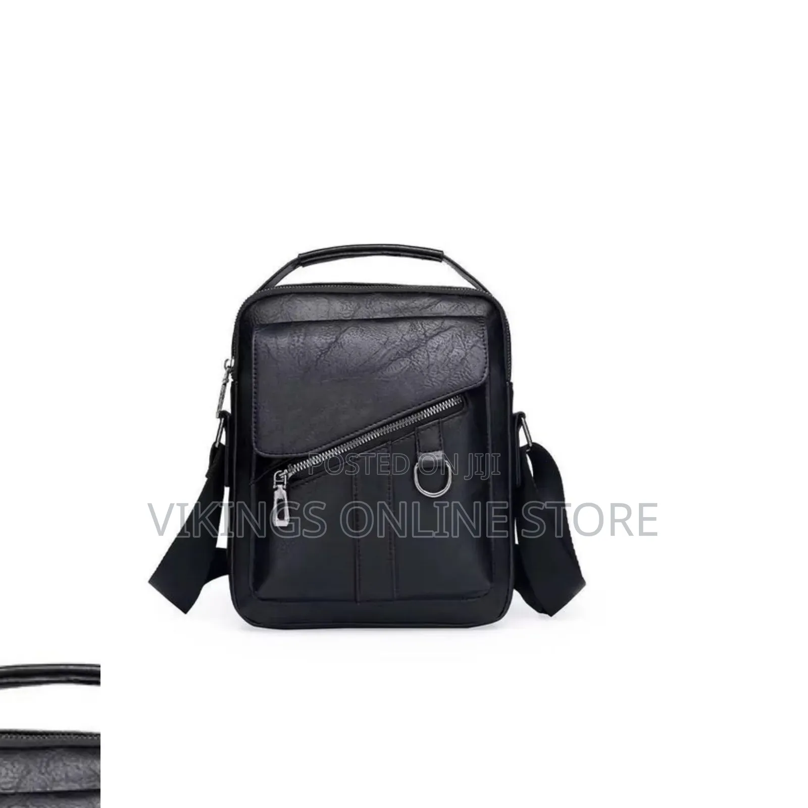 Men's Small PU Leather Crossbody Messenger Bag