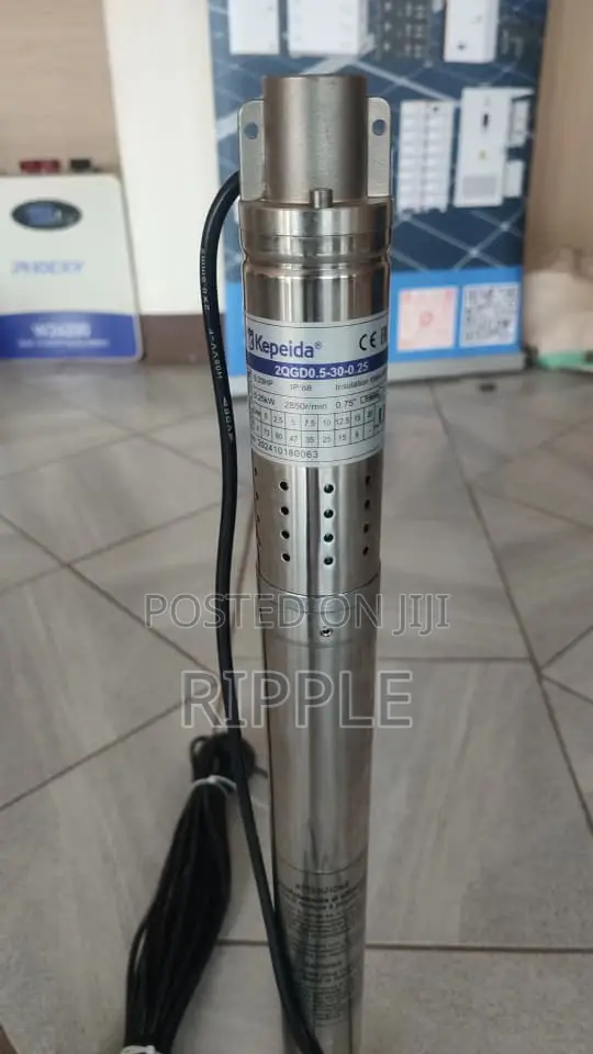 250W Deep Well Borehole Pump | 70m Head 1,800l/H