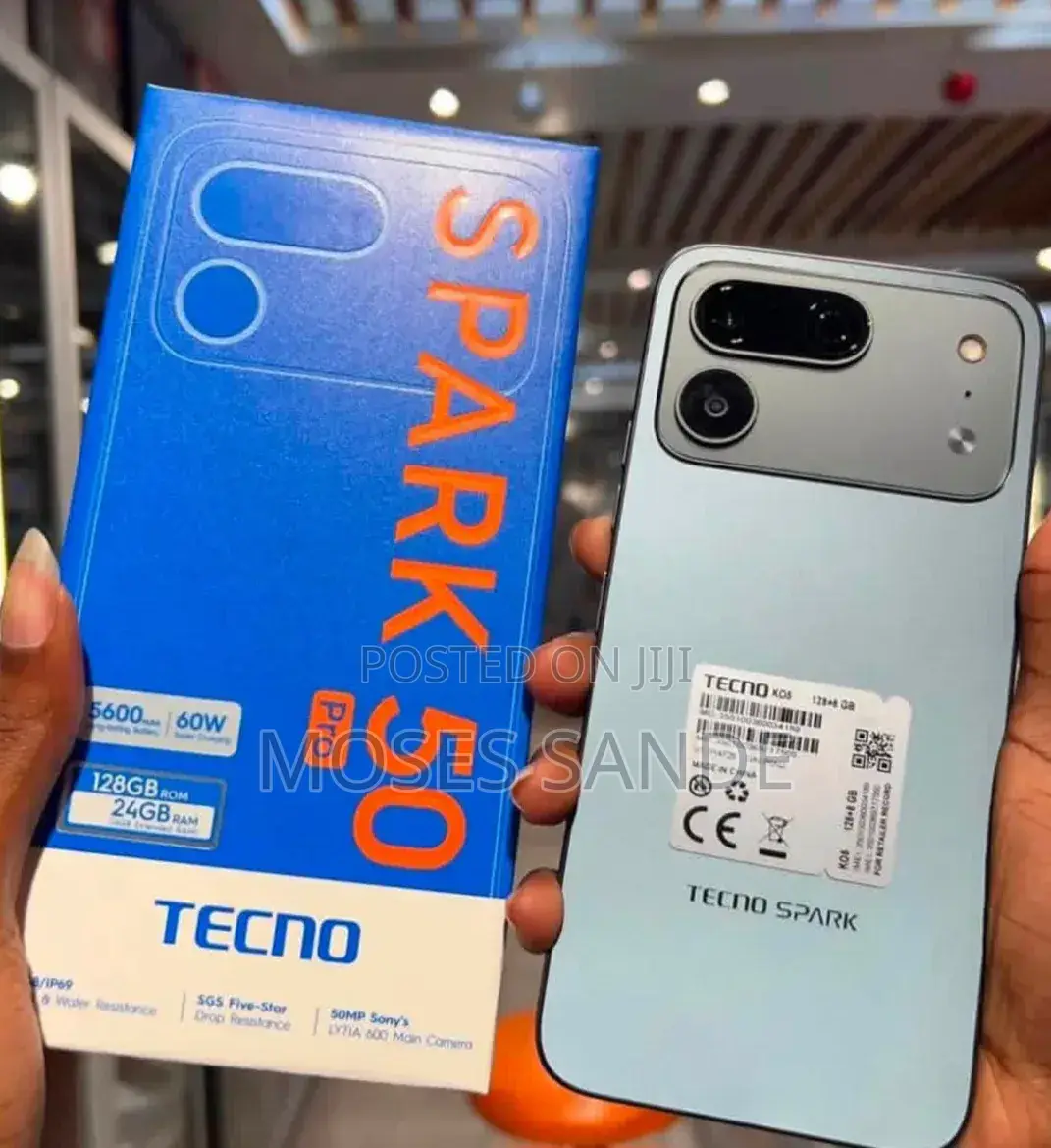 New Tecno Spark 50 Pro 256 GB Black