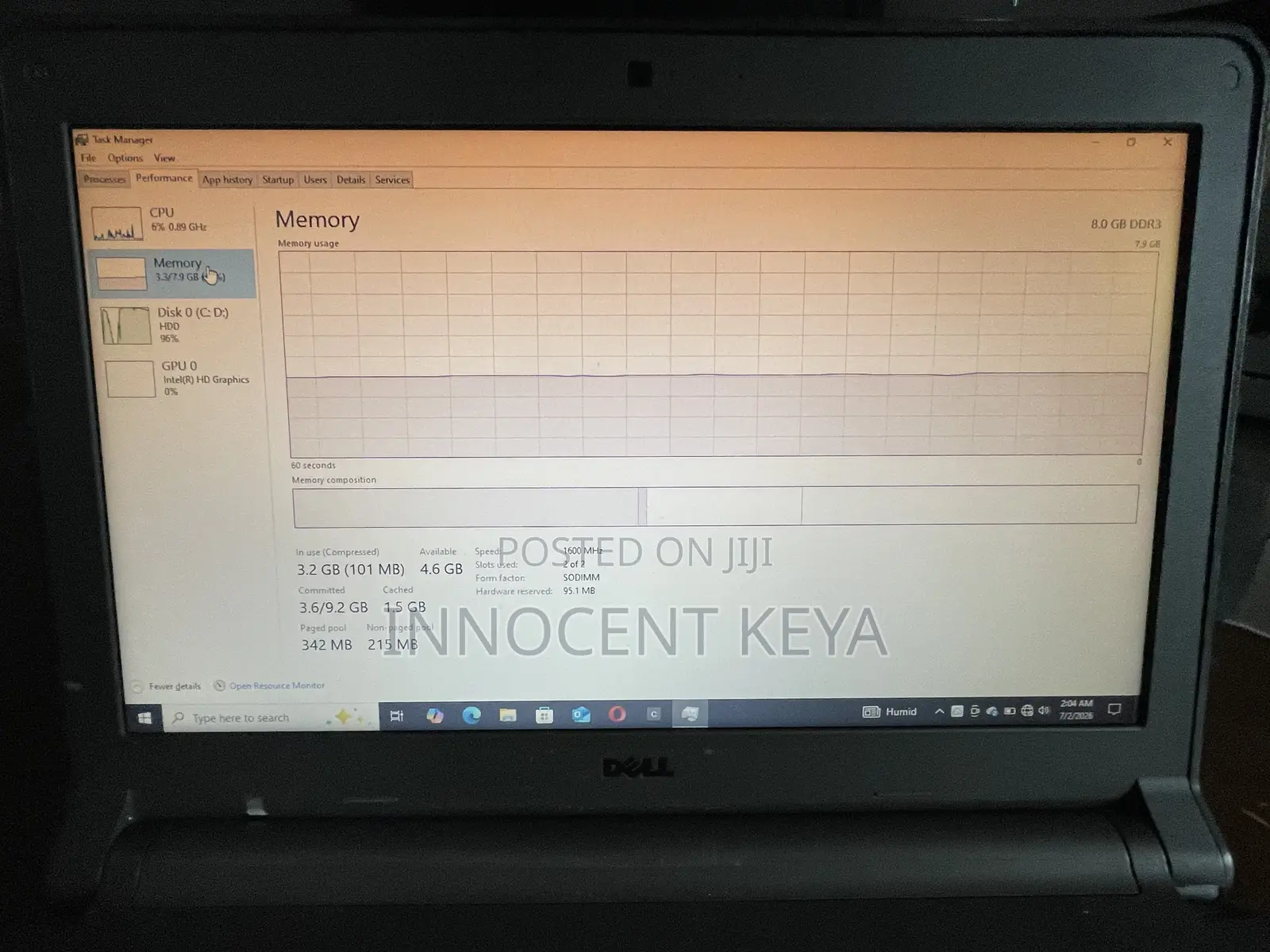 Laptop Dell Latitude 3350 8GB Intel Pentium HDD+SSD 500GB
