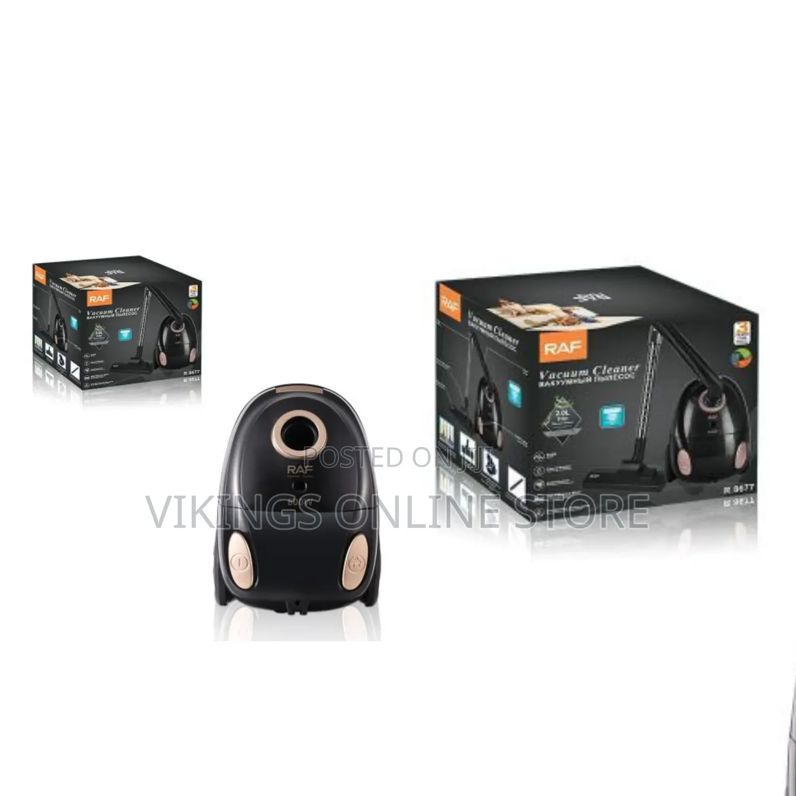 RAF 800W Bagged Canister Vacuum Cleaner (Model R-8677)