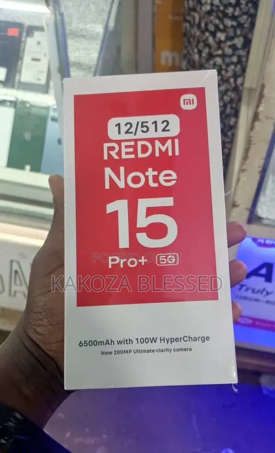 New Xiaomi Redmi Note 15 Pro+ 512 GB Black