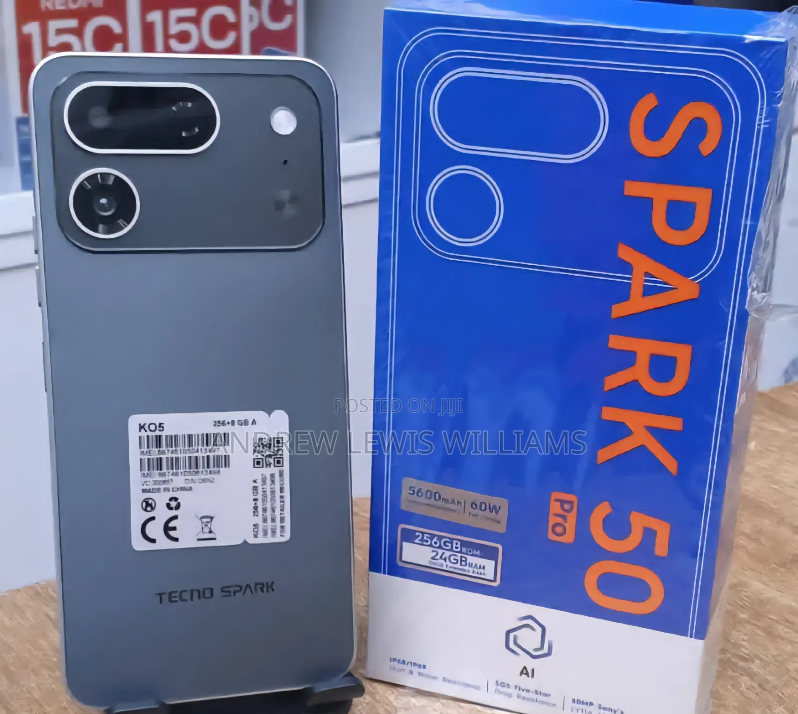 New Tecno Spark 50 Pro 256 GB Black
