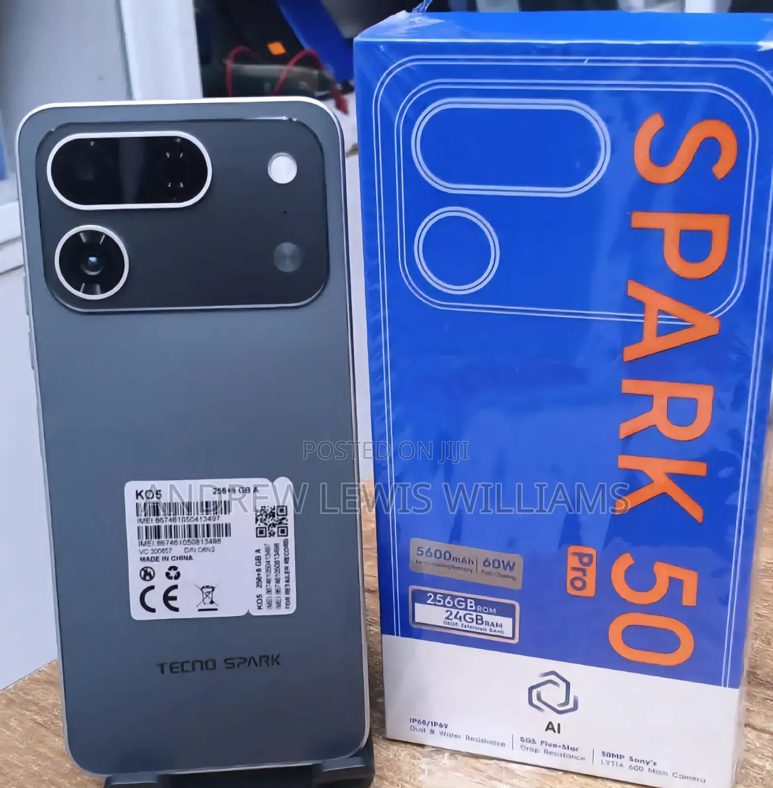 New Tecno Spark 50 Pro 256 GB Black