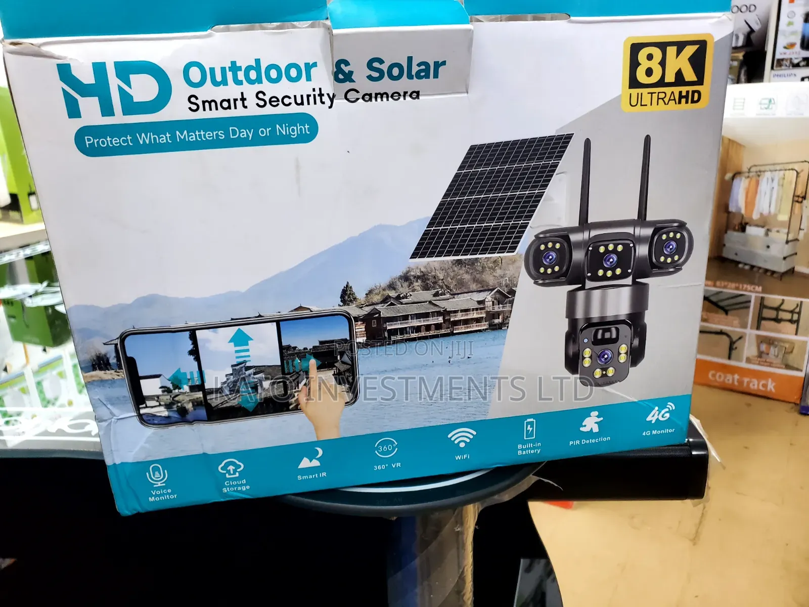 Outdoor Solar Smart Security Camera Tripple Lens