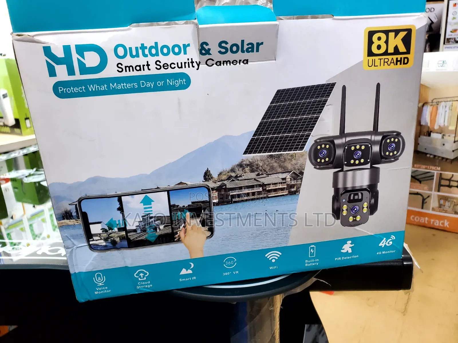 Outdoor Solar Smart Security Camera Tripple Lens