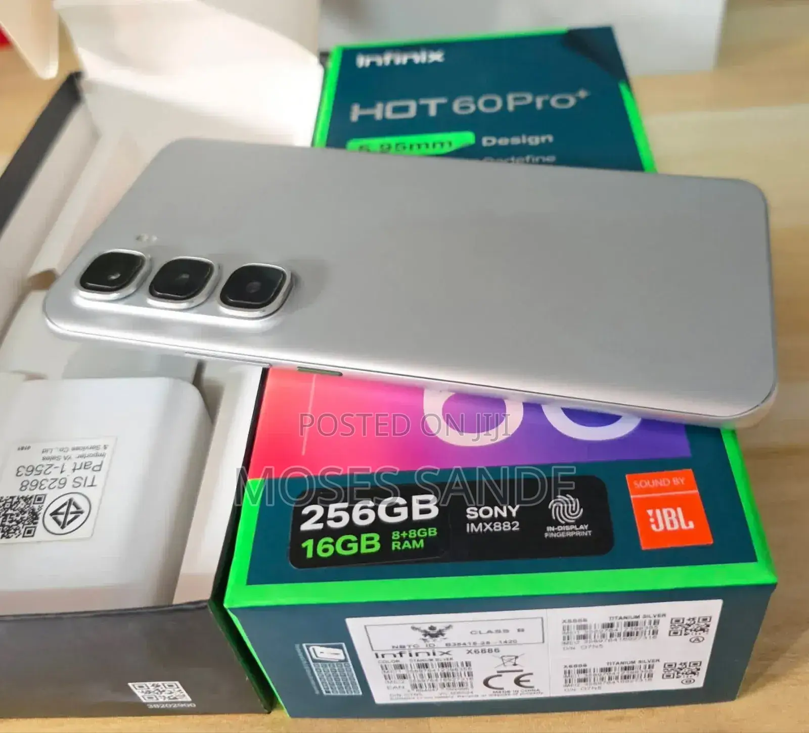 New Infinix Hot 60 Pro+ 256 GB White