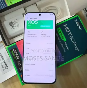 New Infinix Hot 60 Pro+ 256 GB White