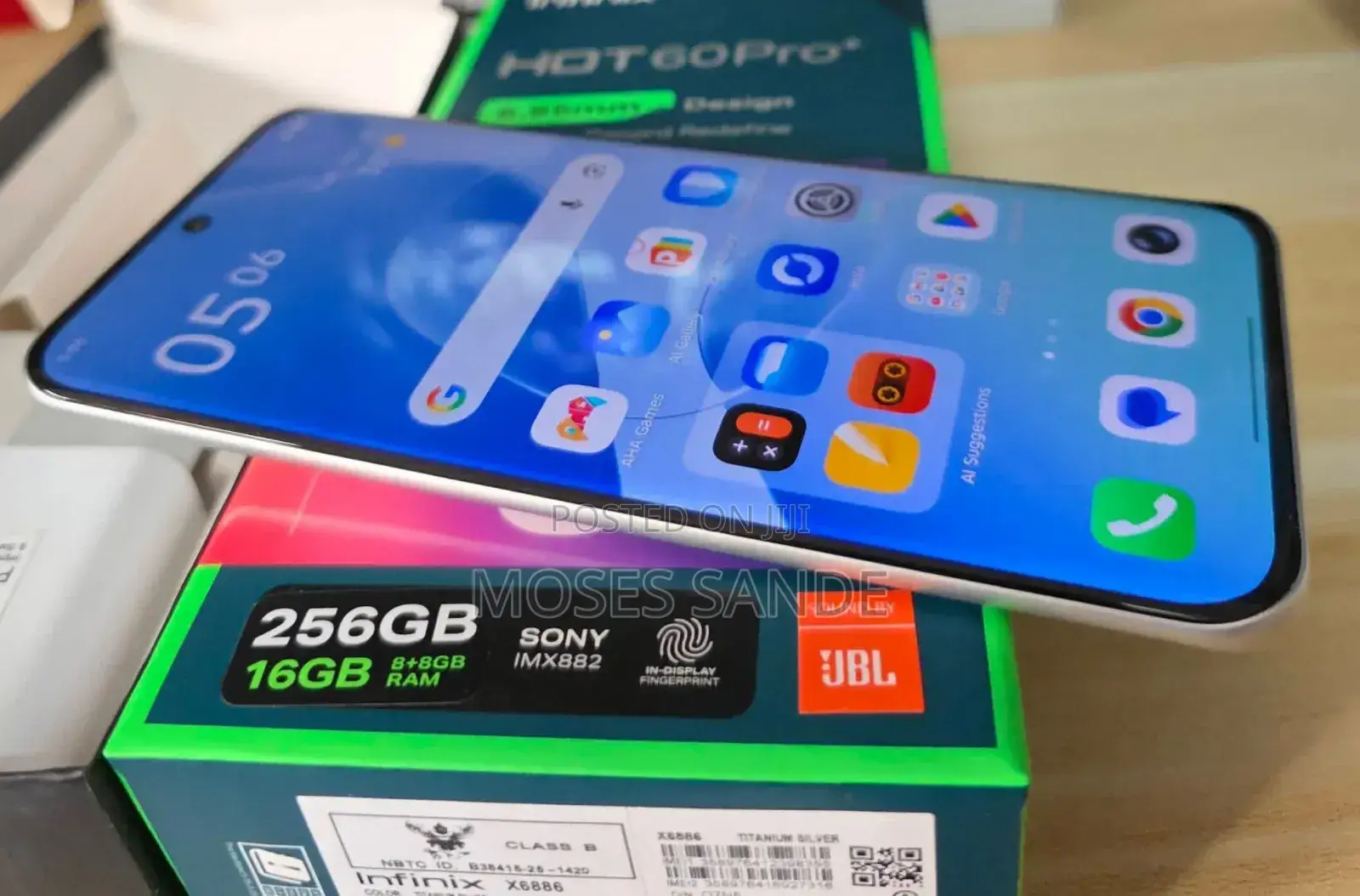 New Infinix Hot 60 Pro+ 256 GB White