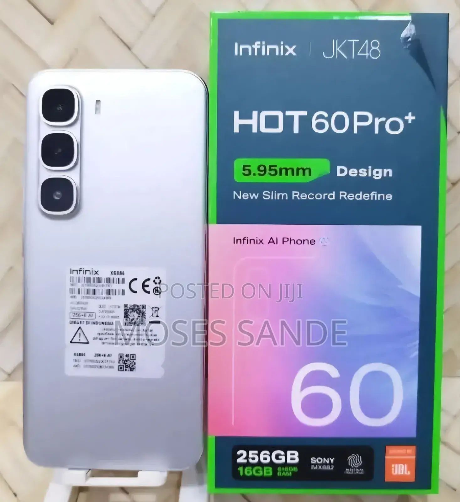New Infinix Hot 60 Pro+ 256 GB Black