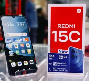 New Xiaomi Redmi 15C 4G 256 GB Black