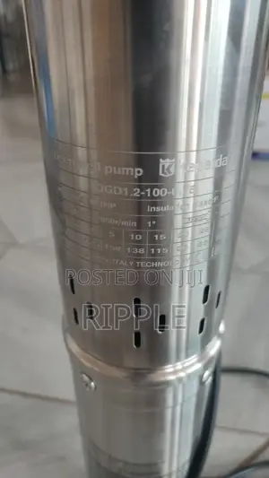 750W Electric Borehole Pump 175m Head 2,700l/H 220V Deep Well Pump