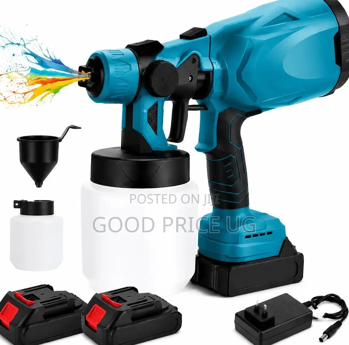 Cordless HVLP (High Volume Low Pressure) Electric Paint Sprayer Kit.