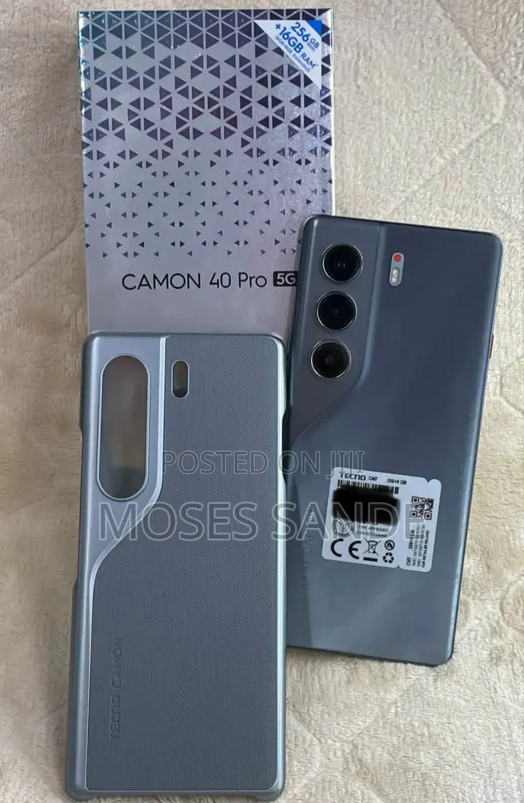 New Tecno Camon 40 Pro 5G 256 GB Gray